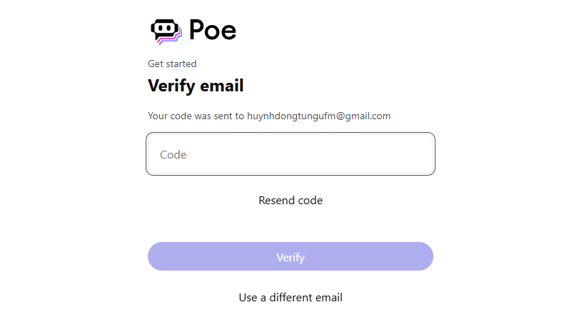 Cách đăng ký tài khoản Poe AI