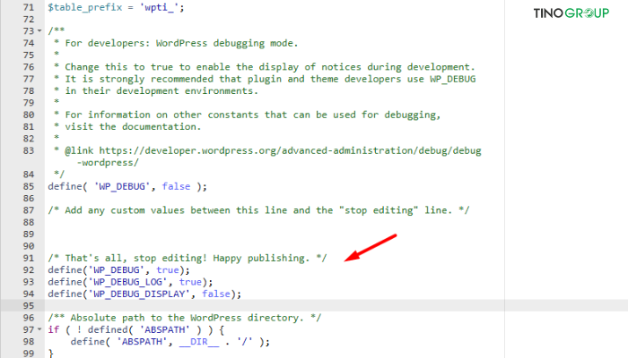 Xem log lỗi REST API