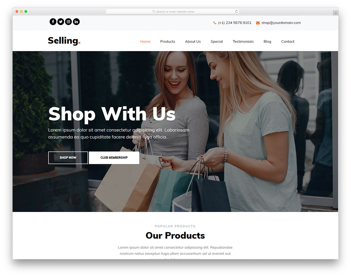 Top 50+ mẫu website bán hàng WordPress đẹp, chuẩn SEO 2025 38 Selling