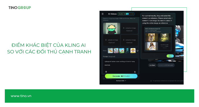 Điểm khác biệt của Kling AI so với các đối thủ cạnh tranh