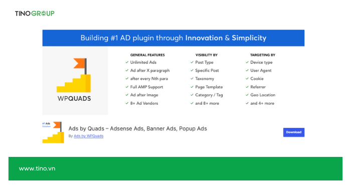 Top 7 plugin chèn quảng cáo cho WordPress tốt nhất 2025 8 WP QUADS (Quick AdSense Reloaded)