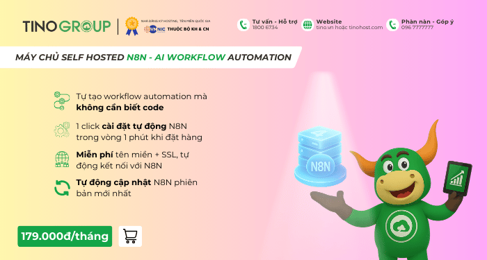 Các trường hợp sử dụng n8n thực tế trong doanh nghiệp 12 VPS được cài đặt sẵn n8n của Tino