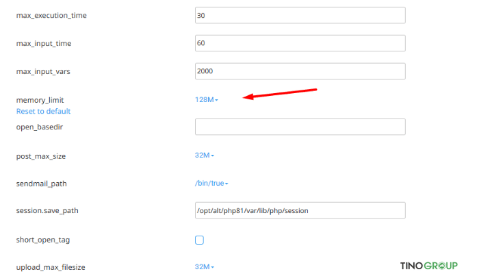 Tăng giới hạn bộ nhớ PHP (PHP Memory Limit)