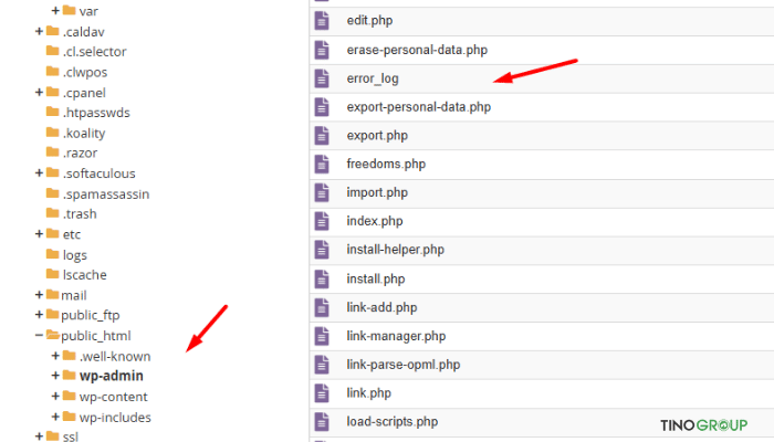 Hướng dẫn sửa lỗi "Đã có một lỗi nghiêm trọng trên trang web này" trong WordPress 3 Kiểm tra nhật ký lỗi (Error Log)