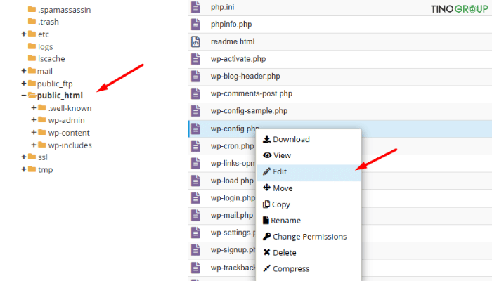 Thêm đoạn mã vào file wp-config.php