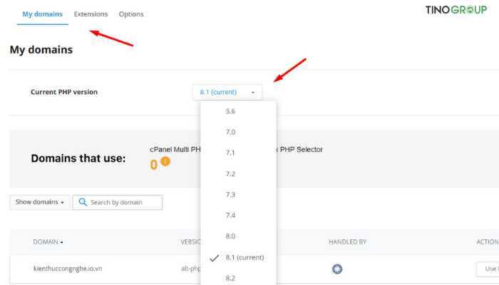 Cách sửa lỗi The Link You Followed Has Expired trong WordPress hiệu quả 100% 13 Cập nhật phiên bản PHP