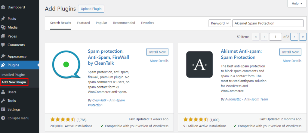 Cách cài đặt plugin Akismet trong WordPress – Bảo vệ website khỏi spam ngay hôm nay! 3 Cách cài đặt plugin Akismet trong WordPress – Bảo vệ website khỏi spam ngay hôm nay! 3
