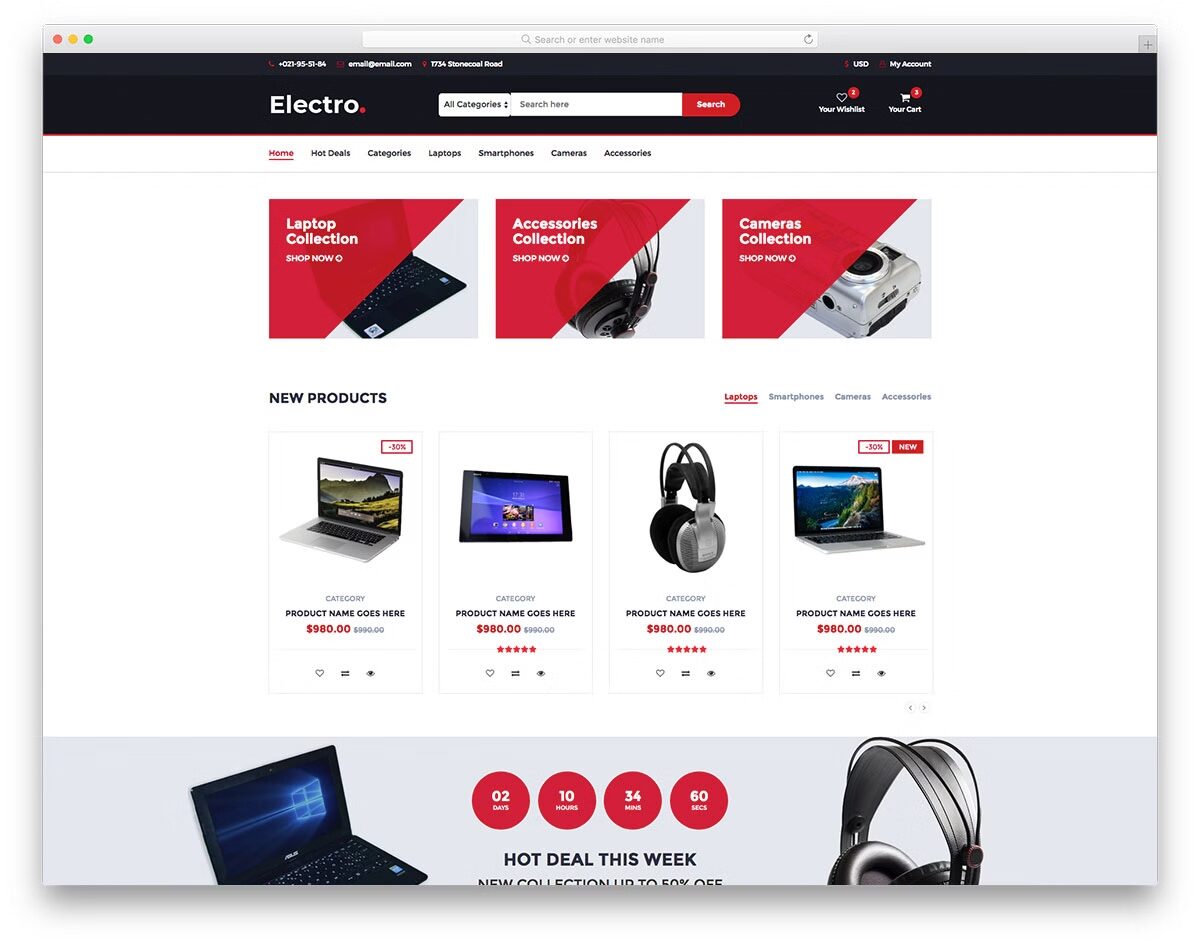 Top 50+ mẫu website bán hàng WordPress đẹp, chuẩn SEO 2025 12 Electro