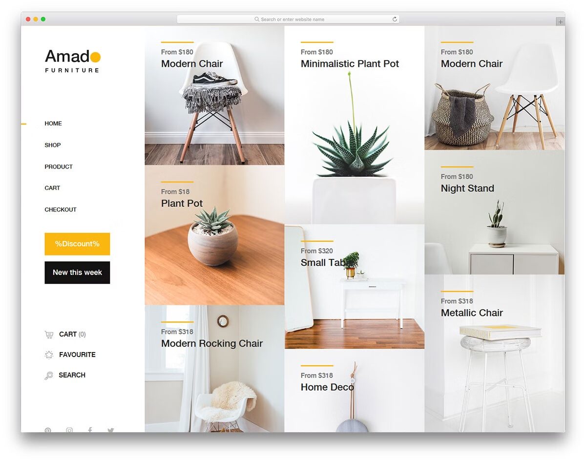 Top 50+ mẫu website bán hàng WordPress đẹp, chuẩn SEO 2025 13 Amado
