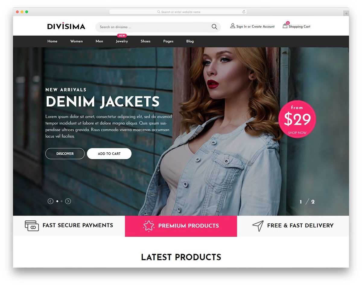 Top 50+ mẫu website bán hàng WordPress đẹp, chuẩn SEO 2025 25 Divisima