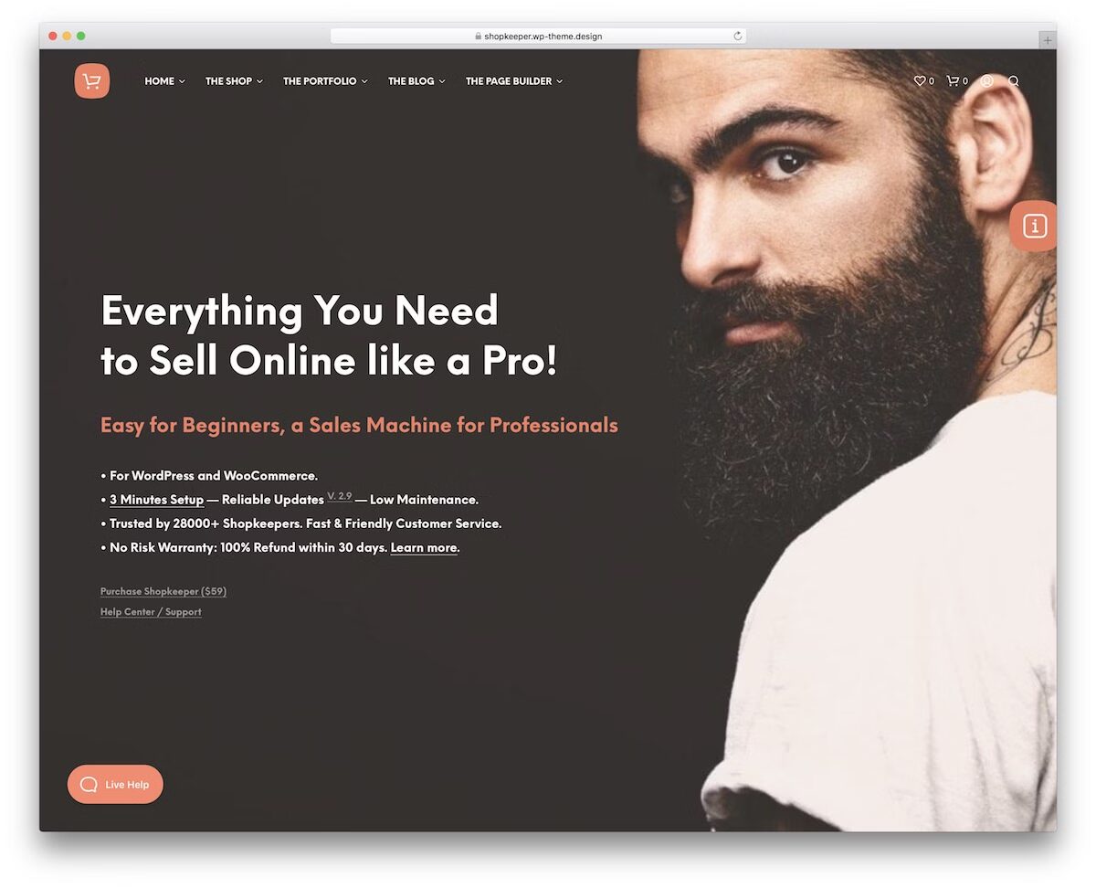 Top 50+ mẫu website bán hàng WordPress đẹp, chuẩn SEO 2025 40 Shopkeeper