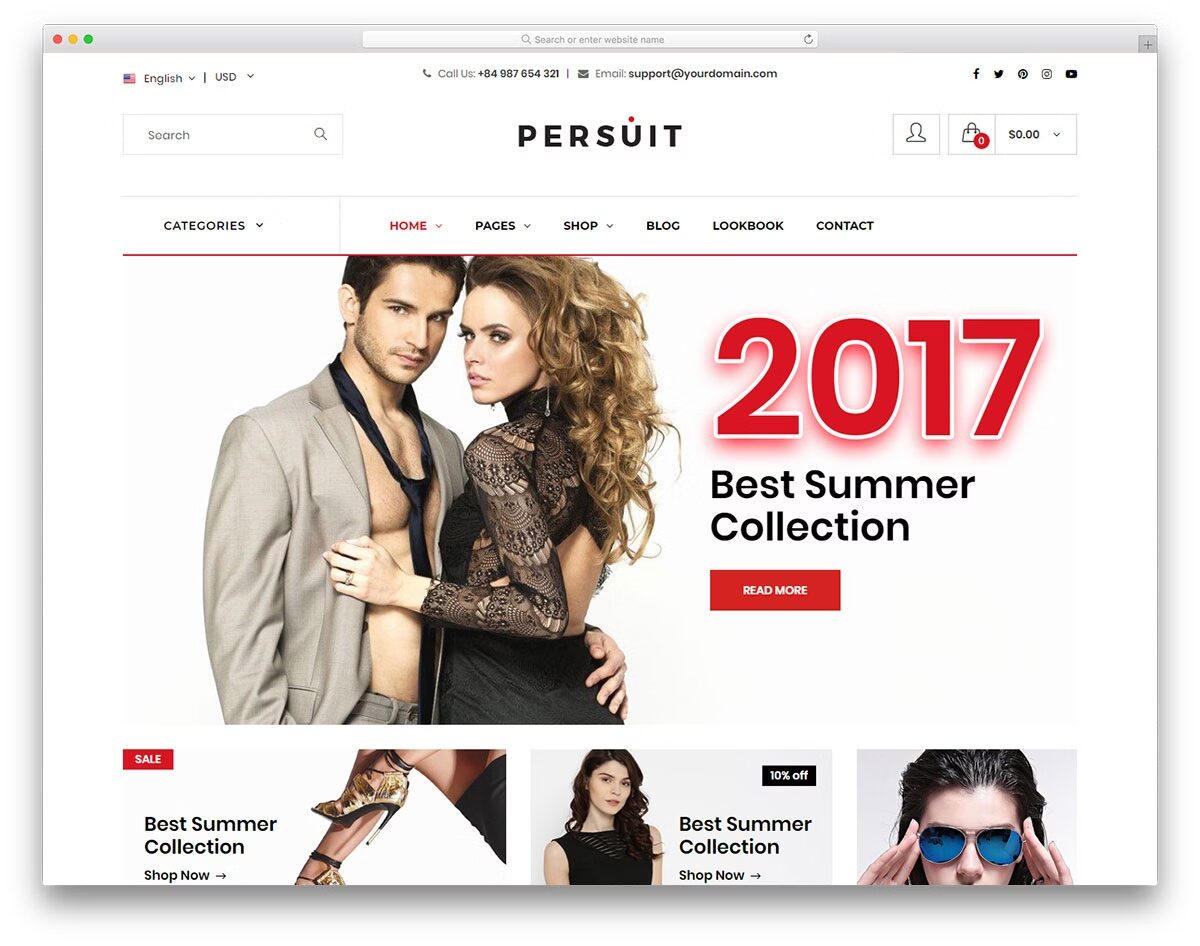 Top 50+ mẫu website bán hàng WordPress đẹp, chuẩn SEO 2025 46 Persuit