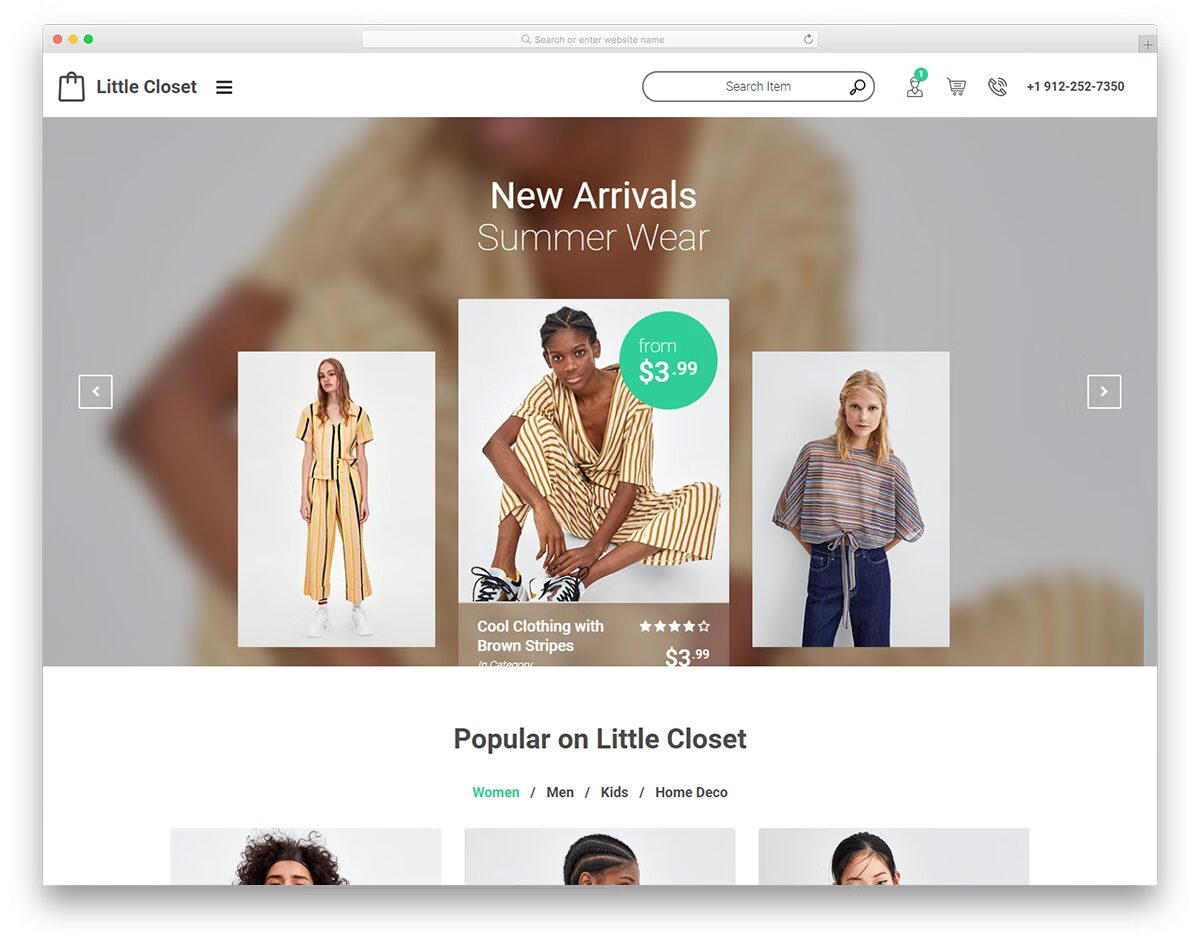 Top 50+ mẫu website bán hàng WordPress đẹp, chuẩn SEO 2025 52 Little Closet