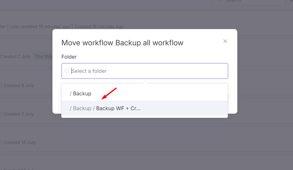 Quản lý Folder con