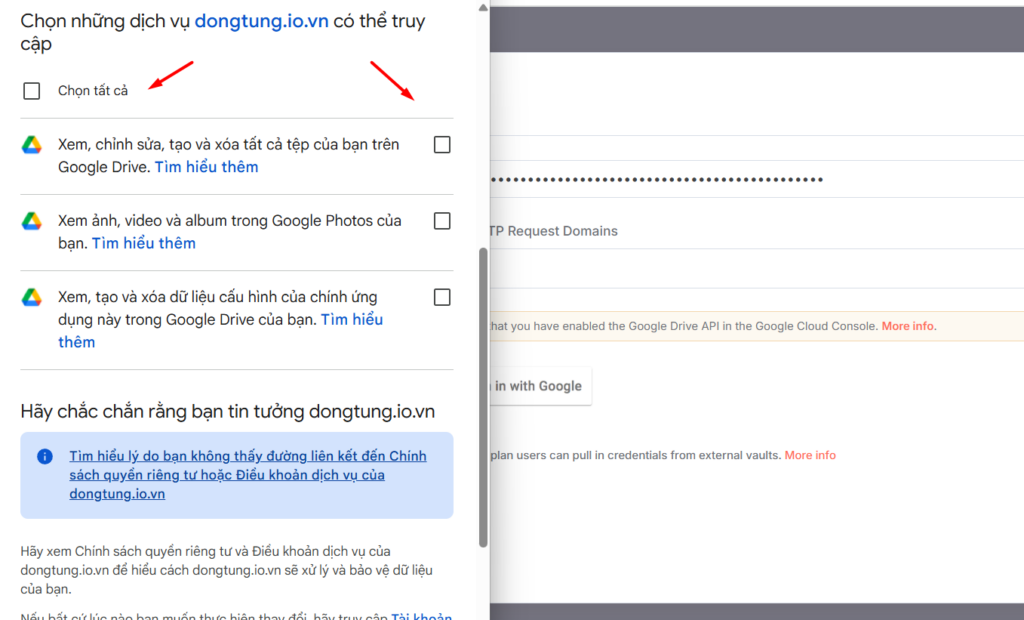 Lỗi quyền truy cập bị từ chối (Permission Denied hoặc Access Blocked)