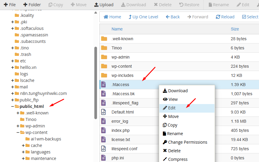 xmlrpc.php WordPress là gì? Hướng dẫn tắt xmlrpc.php để bảo mật website 13 Vô hiệu hóa xmlrpc.php thủ công bằng .htaccess