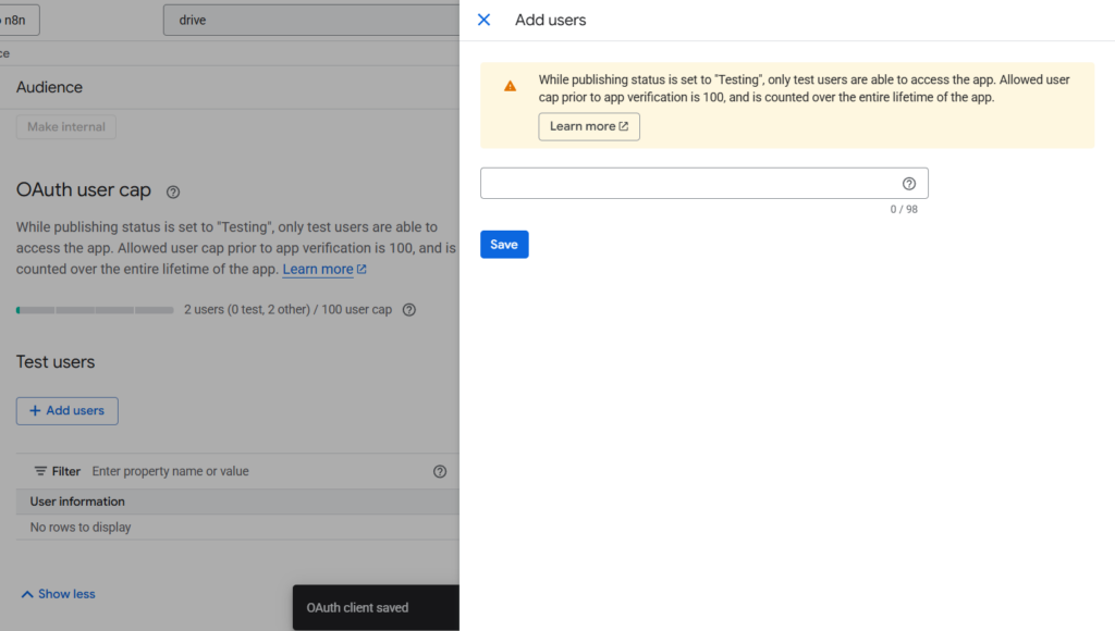 Lỗi xác thực OAuth thất bại (403 Forbidden)