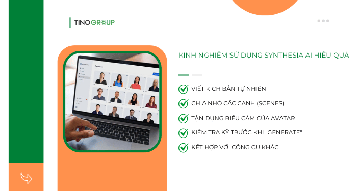 Kinh nghiệm sử dụng Synthesia AI hiệu quả
