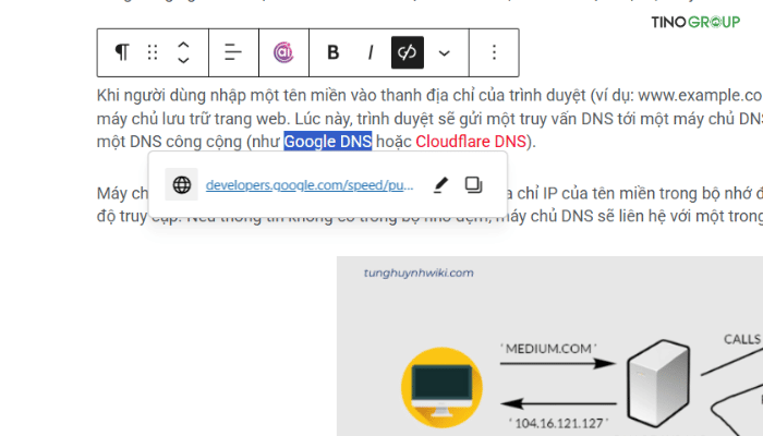 Cách chèn link bằng lệnh Copy – Paste