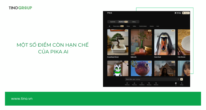 Một số điểm còn hạn chế của Pika AI