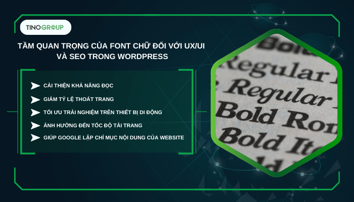 Tầm quan trọng của font chữ đối với UX/UI và SEO trong WordPress