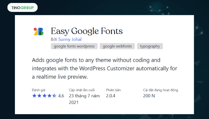 Easy Google Fonts