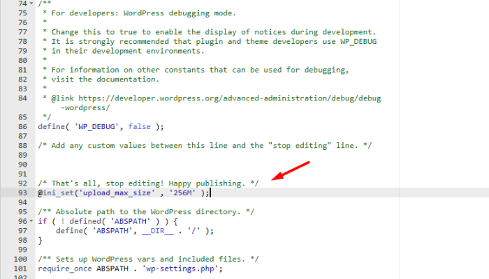 Chỉnh sửa file wp-config.php