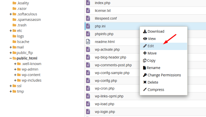 Cập nhật php.ini để sửa lỗi "upload_max_filesize" 