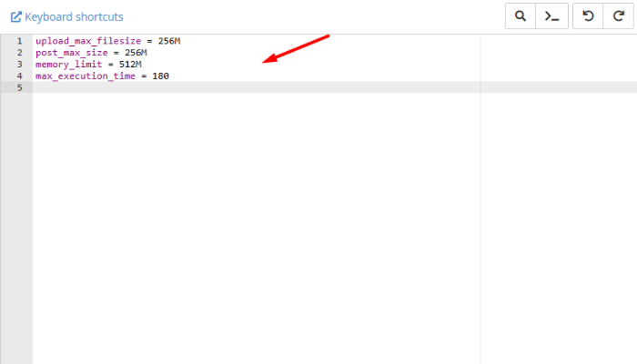 Cập nhật php.ini để sửa lỗi "upload_max_filesize" 