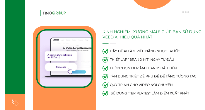 Kinh nghiệm "Xương máu" giúp bạn sử dụng Veed AI hiệu quả nhất