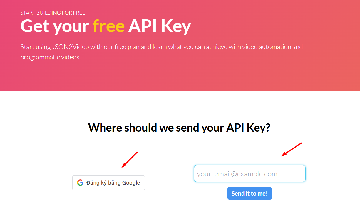 Cách đăng ký và lấy API Key