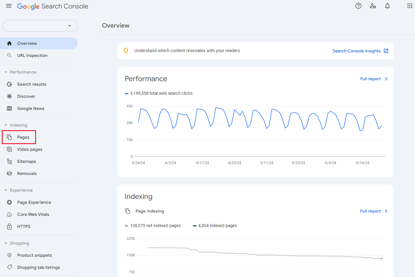 Kiểm tra broken links bằng Google Search Console