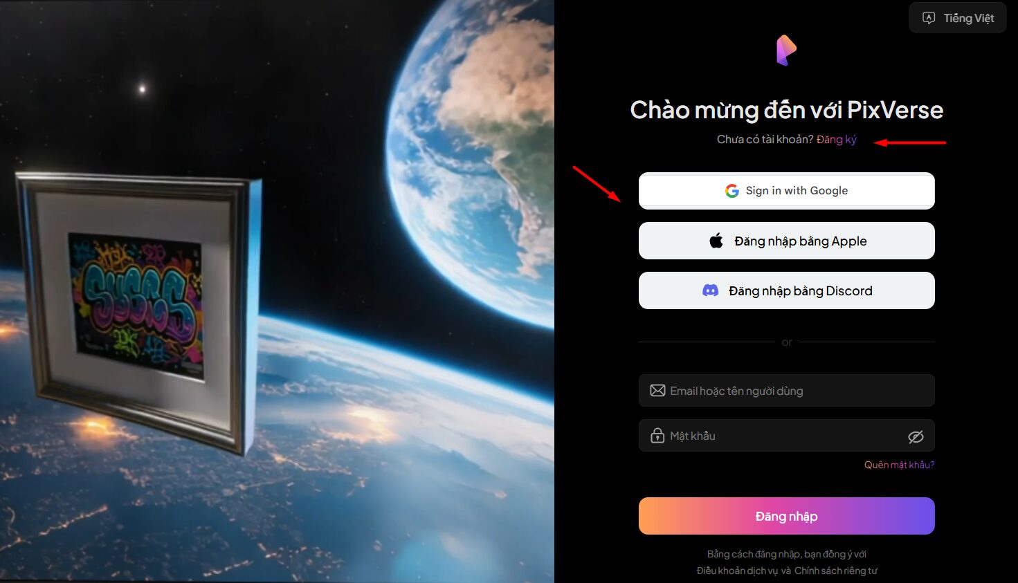 Cách đăng ký tài khoản