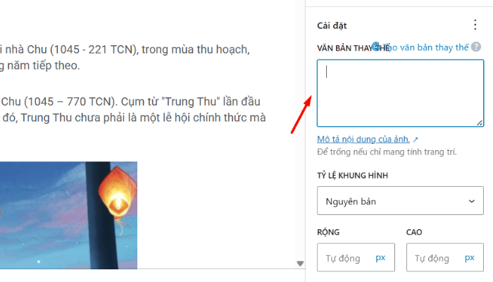 Chèn hình ảnh bằng khối Image