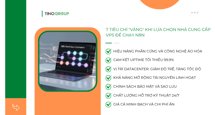 7 tiêu chí "vàng" khi lựa chọn nhà cung cấp VPS để chạy n8n