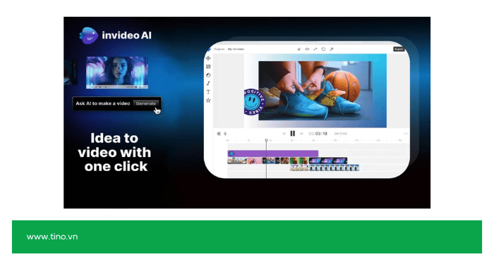 Khám phá top 20 công cụ tạo video AI tốt nhất 2025 18 Invideo AI