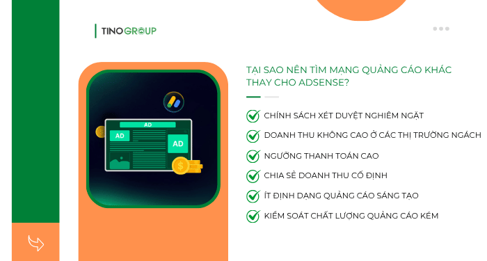 Tại sao nên tìm mạng quảng cáo khác thay cho AdSense?