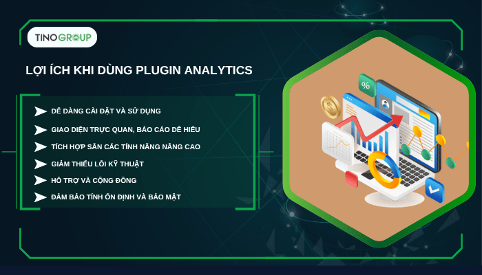 Lợi ích khi dùng plugin analytics thay vì tự tích hợp mã theo dõi thủ công