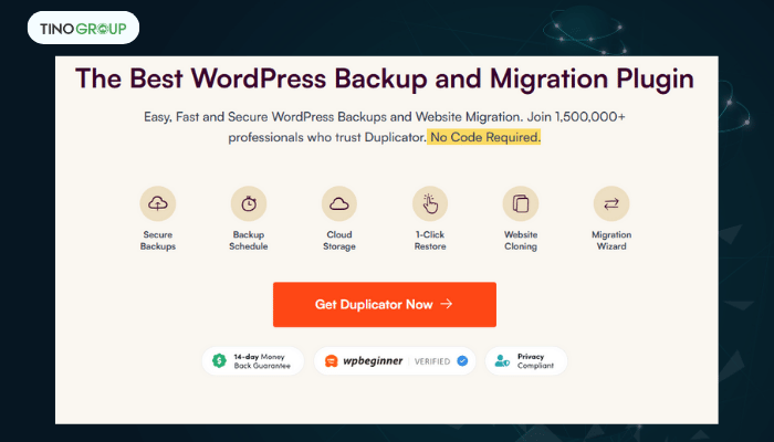 Top 10 plugin backup WordPress tốt nhất 2025 (Review chi tiết) 5 Duplicator