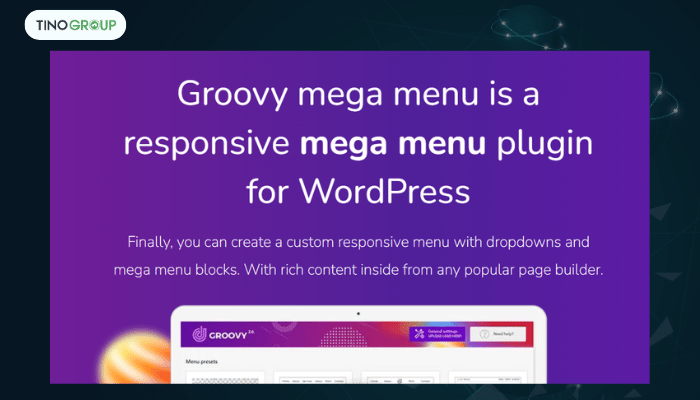 Top 10 plugin tạo menu WordPress tốt nhất 2025 (Mega Menu, Responsive) 9 Groovy Mega Menu