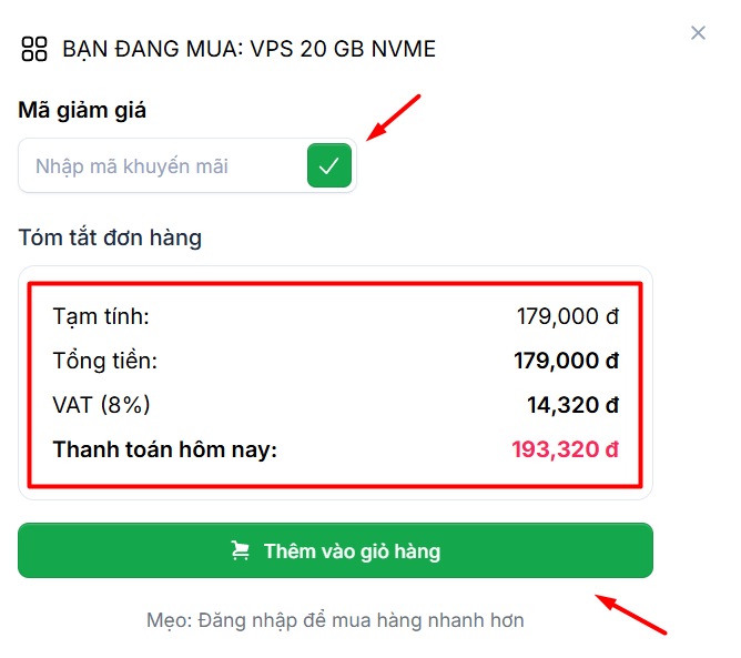 Hướng dẫn cách đăng ký VPS tại Tino chi tiết A-Z 3 Các bước đăng ký VPS