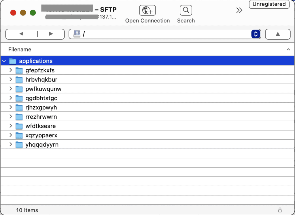 Khám phá các tệp và thư mục phổ biến trong WordPress 20 Sử dụng FTP/SFTP