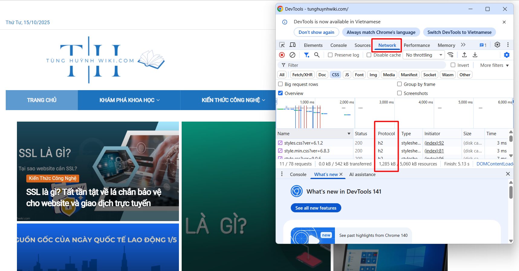 Tìm hiểu sự khác biệt giữa HTTP/1.0, HTTP/1.1, HTTP/2 và HTTP/3 8 Sử dụng công cụ cho nhà phát triển (Developer Tools)