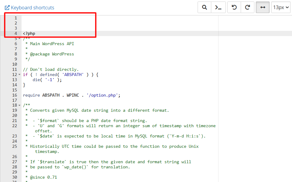 Chỉnh sửa tệp lỗi