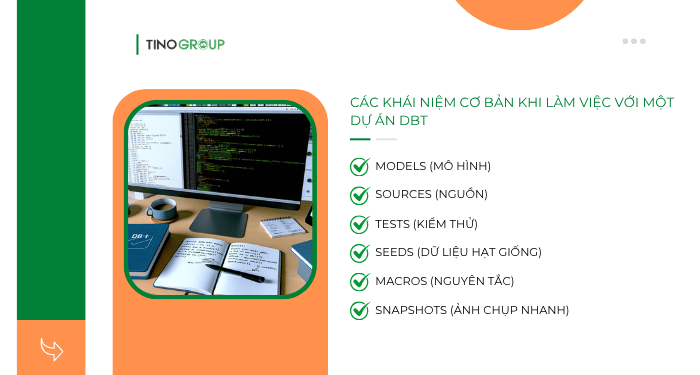 Các khái niệm cơ bản khi làm việc với một dự án DBT
