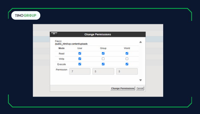 Kiểm tra quyền truy cập tệp (File Permissions)