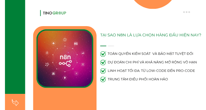 Tại sao n8n là lựa chọn hàng đầu hiện nay?