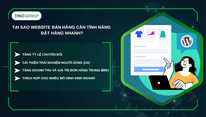 Tại sao website bán hàng cần đặt hàng nhanh?