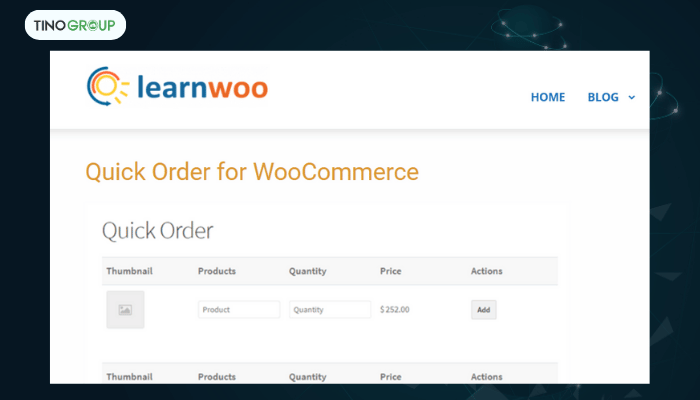 WooCommerce Quick Order Plugin (từ LearnWoo)