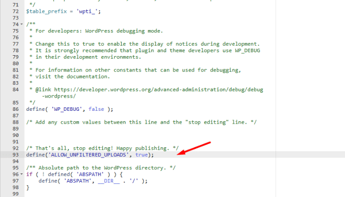 Chỉnh sửa tệp wp-config.php